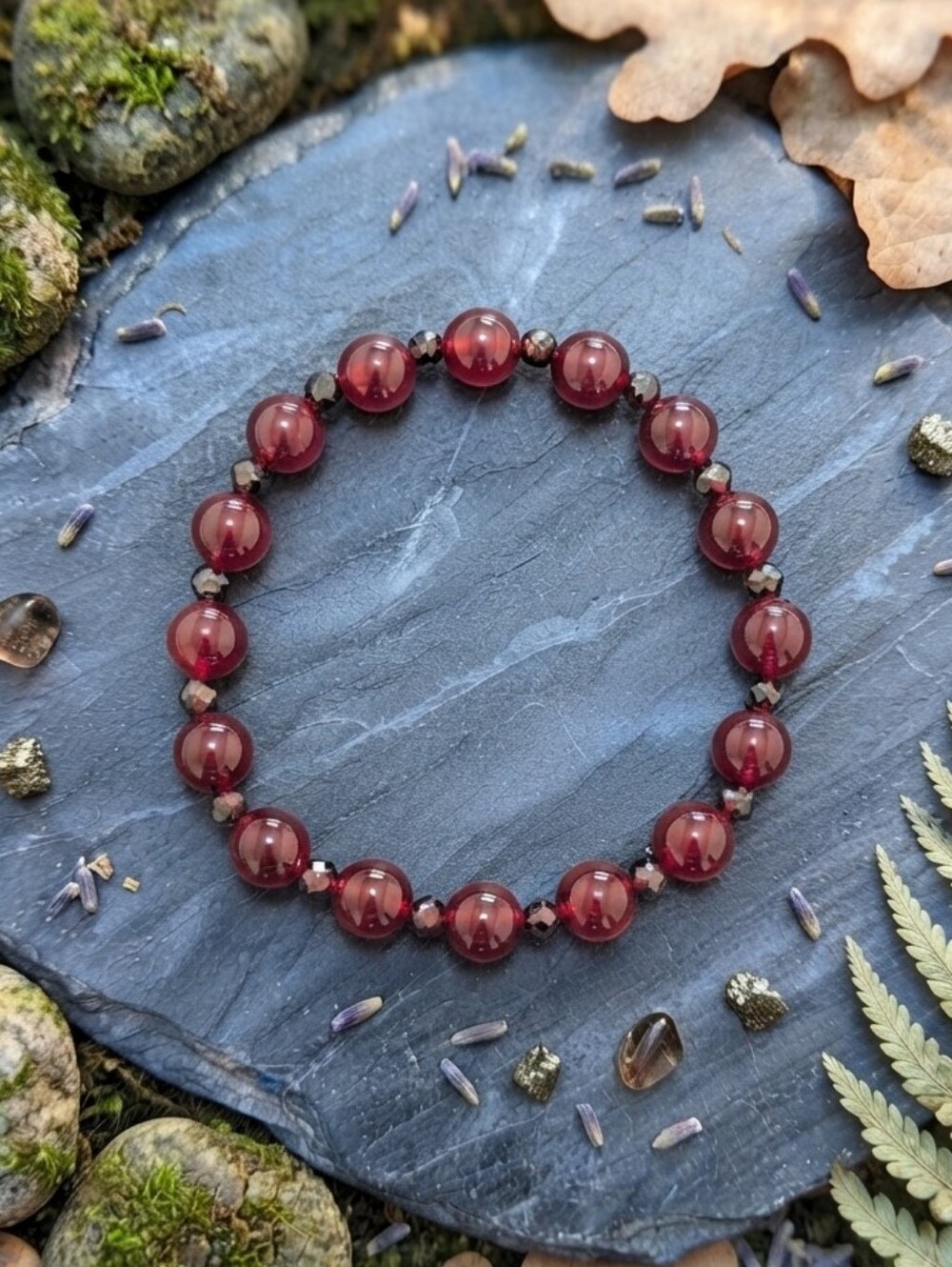 Jade/Garnet Bracelet